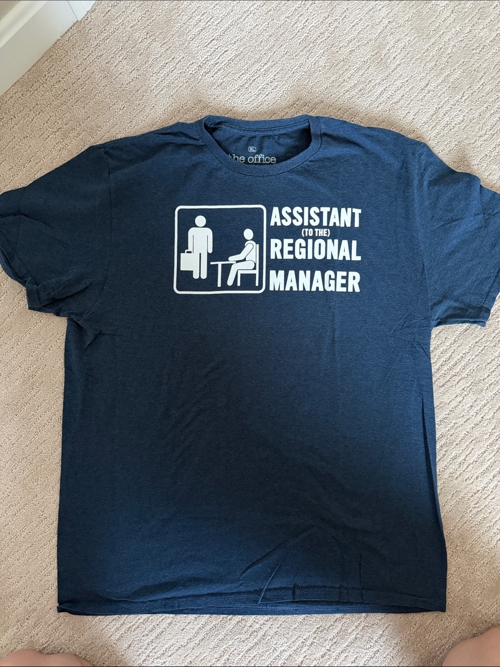 Navy The Office ‘Assistant to the Regional Manager' Short-Sleeve Graphic Tee